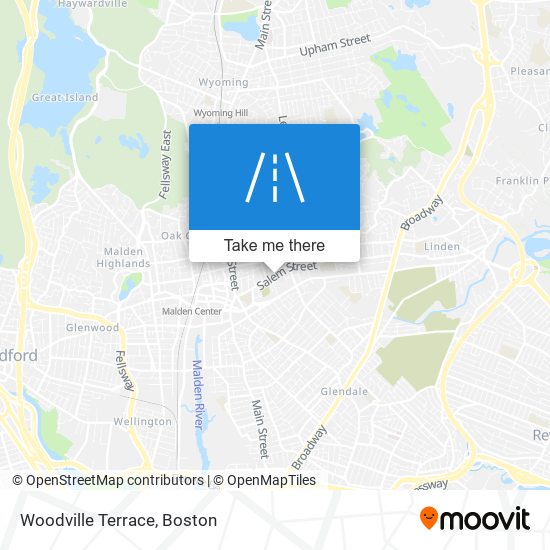 Mapa de Woodville Terrace