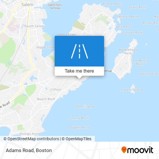 Adams Road map