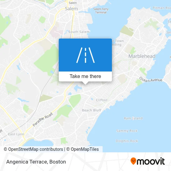 Angenica Terrace map