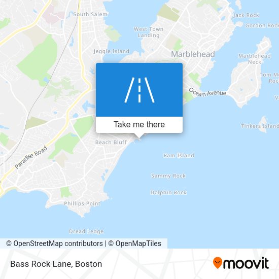 Mapa de Bass Rock Lane