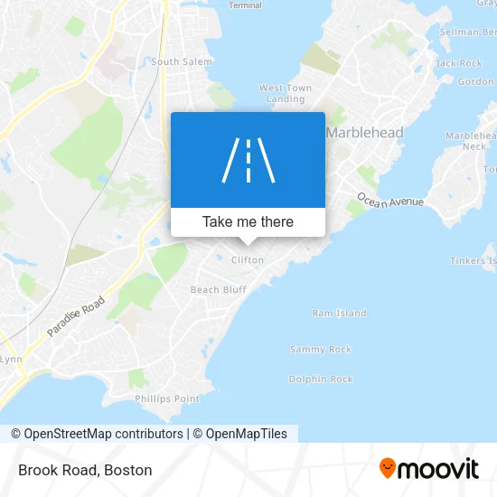 Mapa de Brook Road