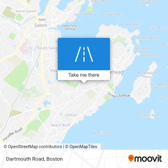 Mapa de Dartmouth Road