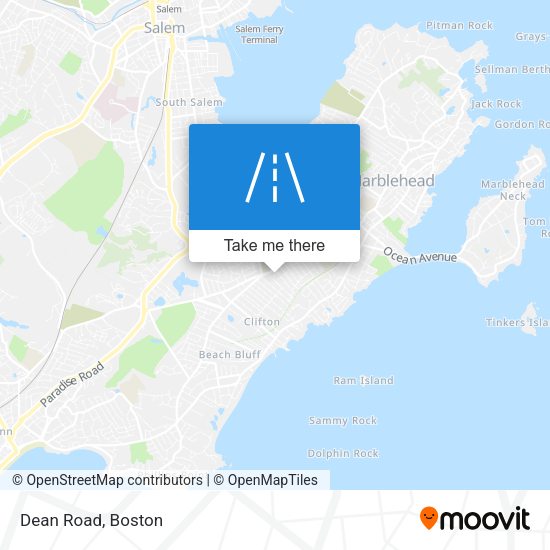 Mapa de Dean Road