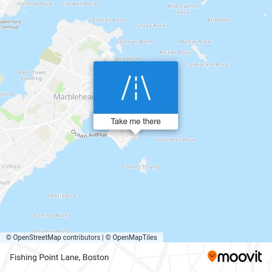 Fishing Point Lane map