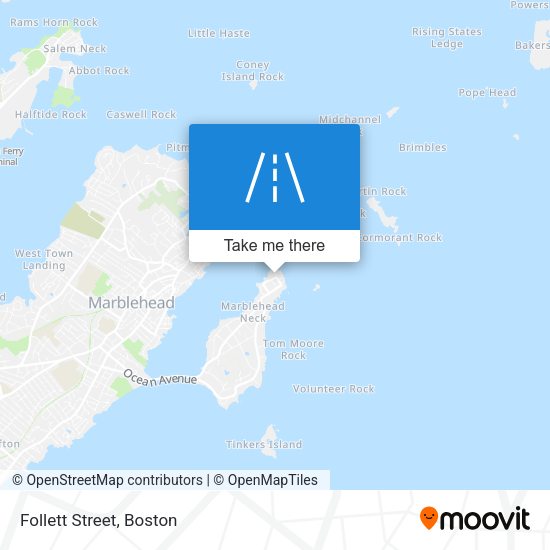 Mapa de Follett Street