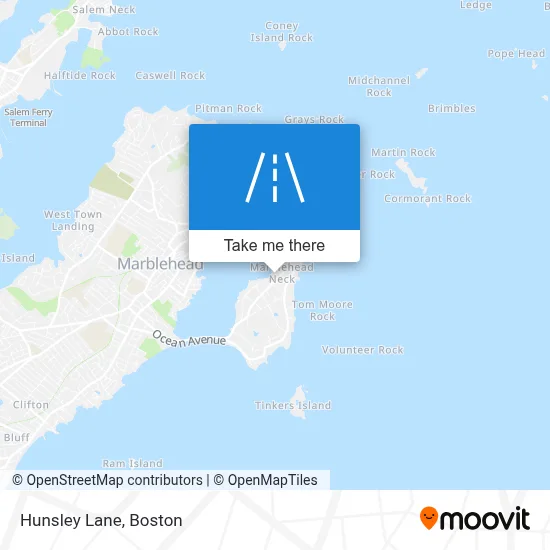 Hunsley Lane map
