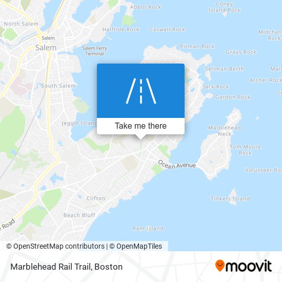 Mapa de Marblehead Rail Trail