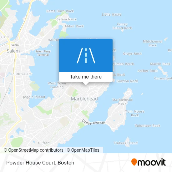 Powder House Court map