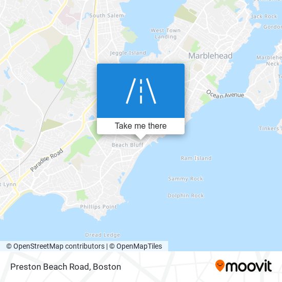 Preston Beach Road map