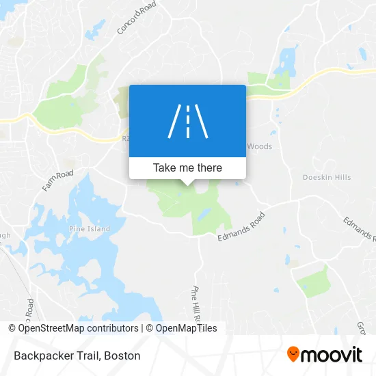 Backpacker Trail map