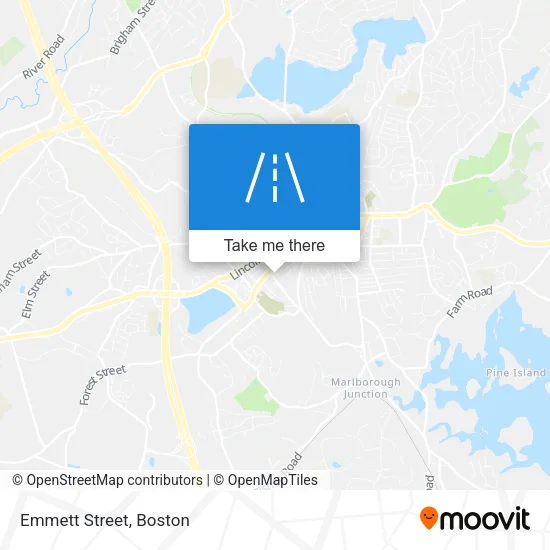Emmett Street map