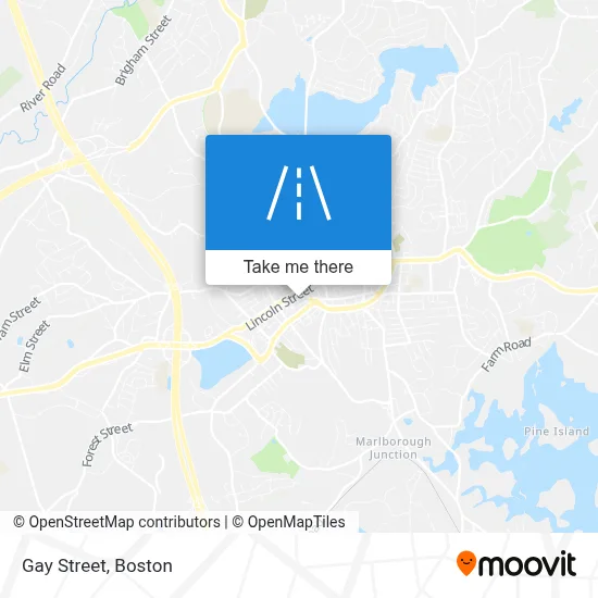 Gay Street map