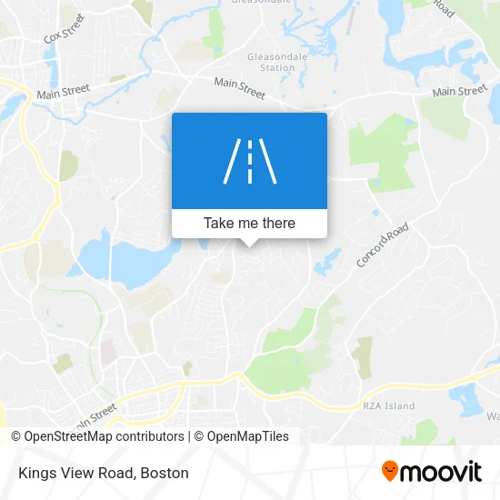 Kings View Road map