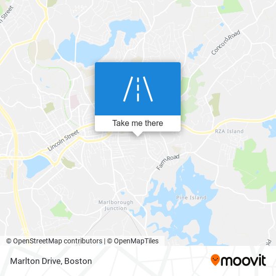 Marlton Drive map