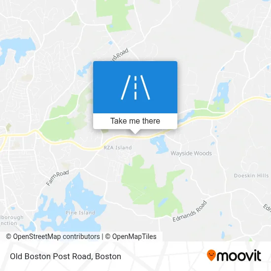 Old Boston Post Road map