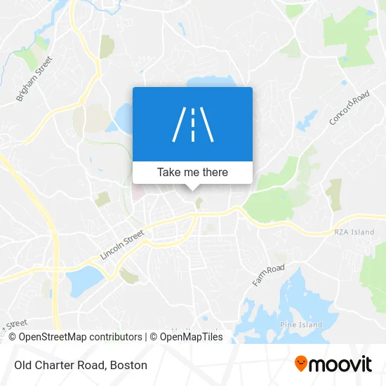 Old Charter Road map