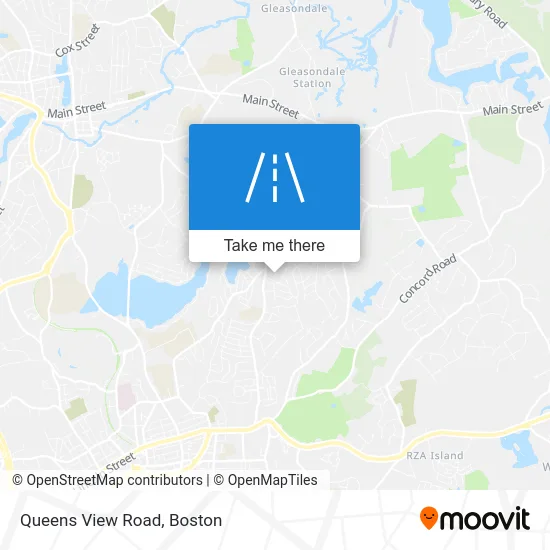 Queens View Road map
