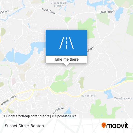 Sunset Circle map