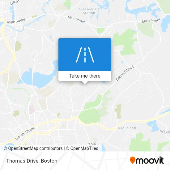 Thomas Drive map