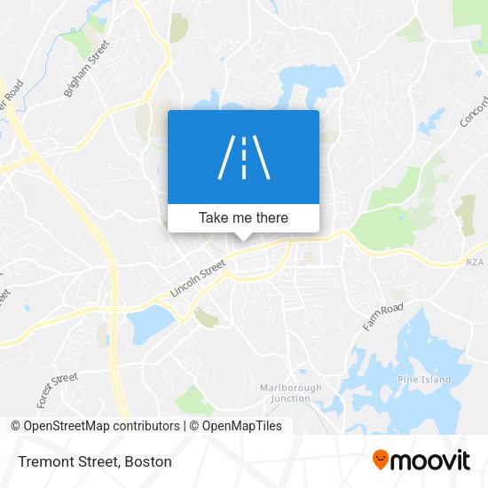 Mapa de Tremont Street