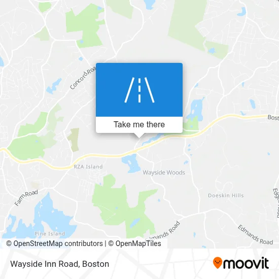 Wayside Inn Road map