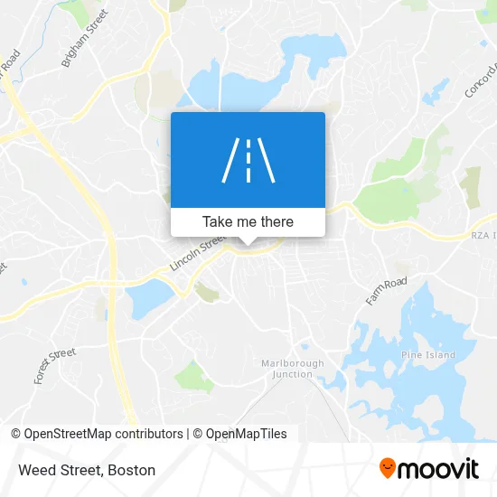 Weed Street map