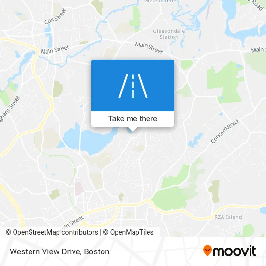 Western View Drive map