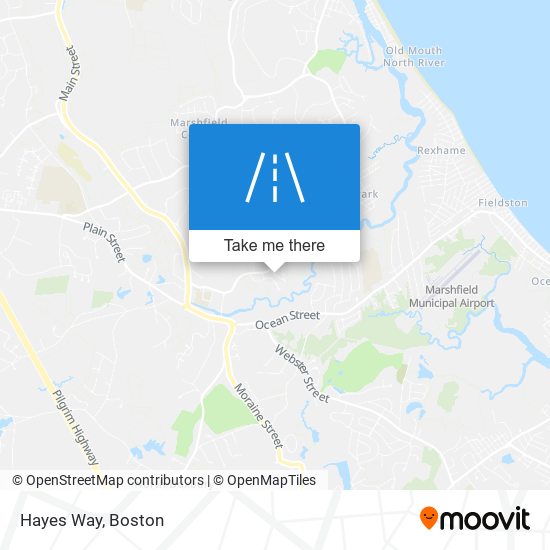 Hayes Way map