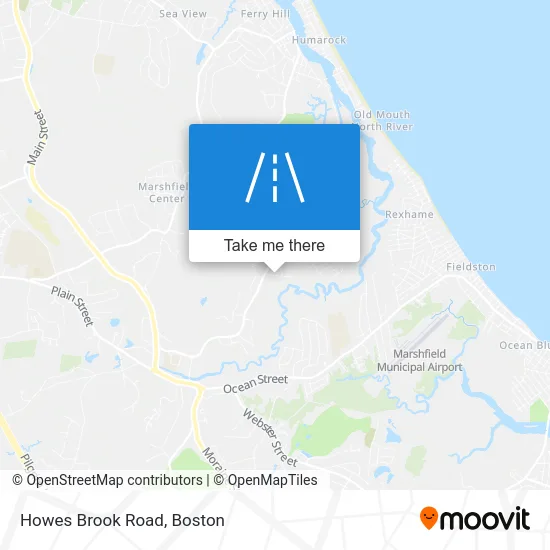 Howes Brook Road map