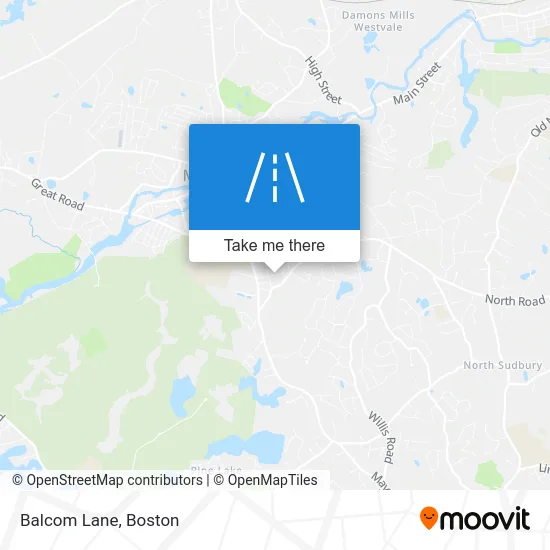 Balcom Lane map