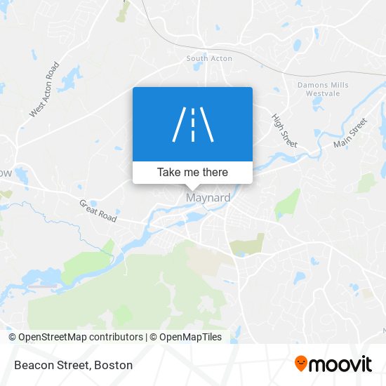 Beacon Street map