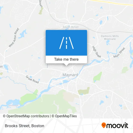 Brooks Street map