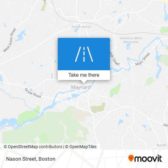 Nason Street map