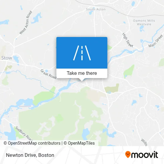 Newton Drive map