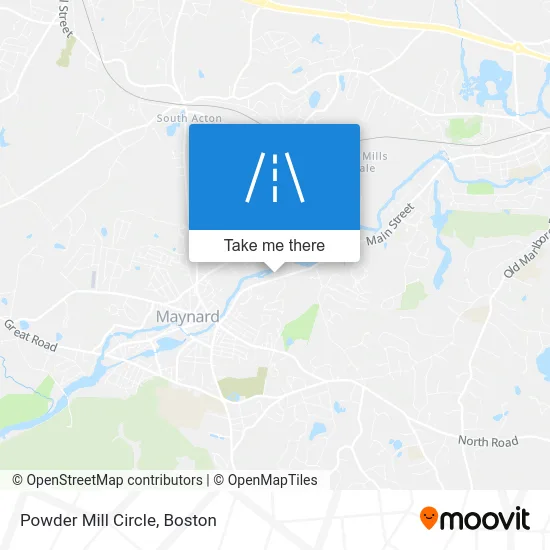 Powder Mill Circle map