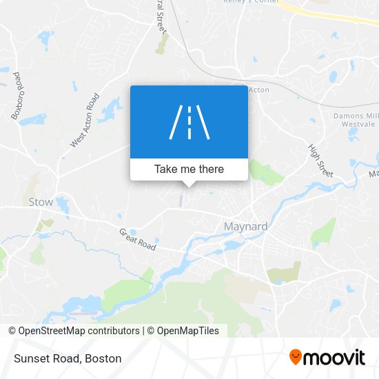 Mapa de Sunset Road