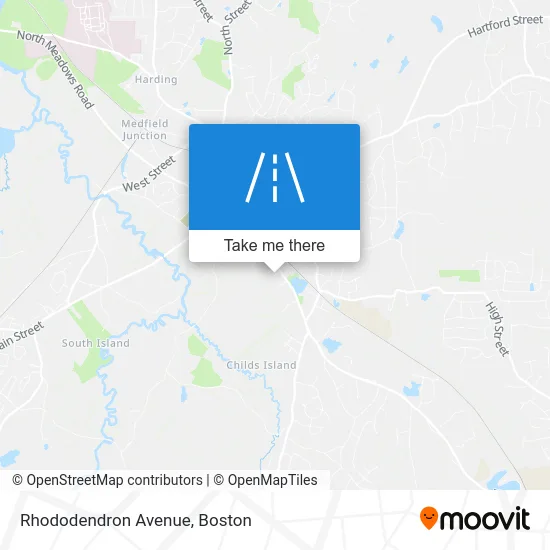 Rhododendron Avenue map
