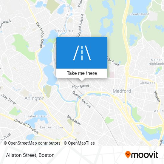 Allston Street map