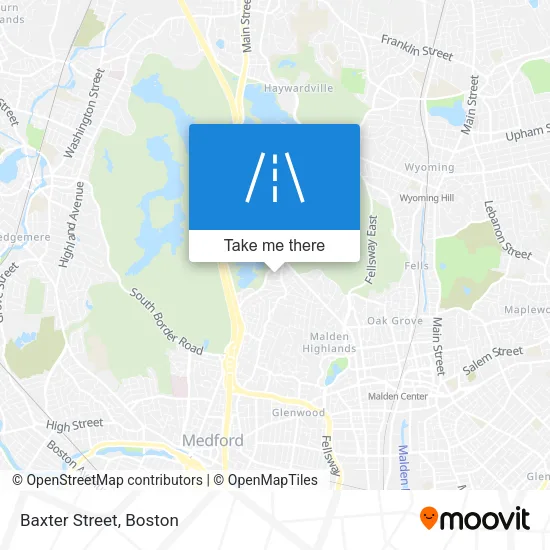 Baxter Street map