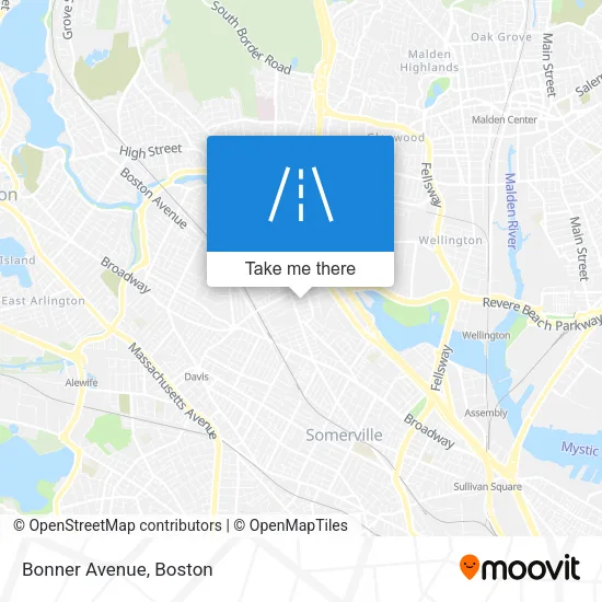 Bonner Avenue map