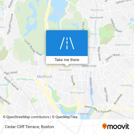 Cedar Cliff Terrace map