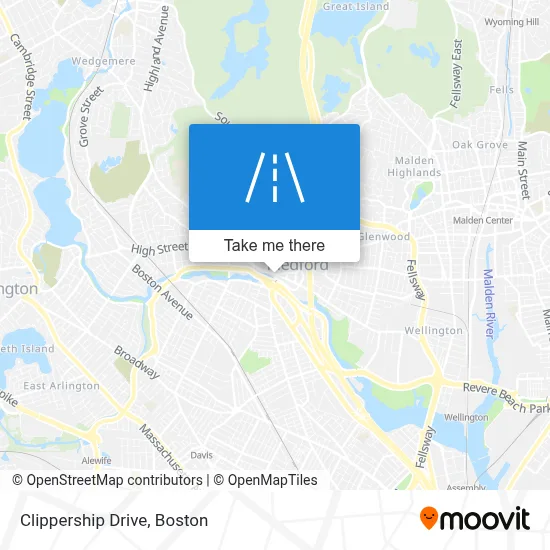 Clippership Drive map