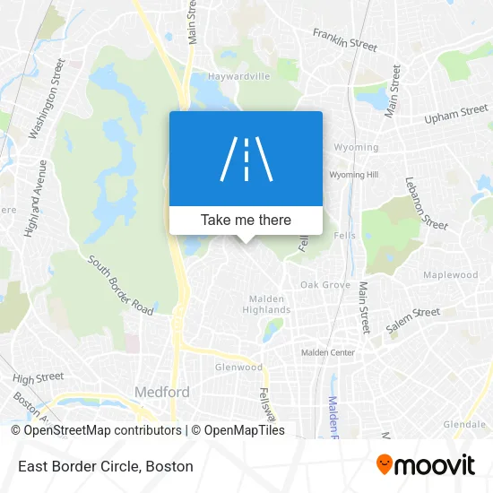 East Border Circle map
