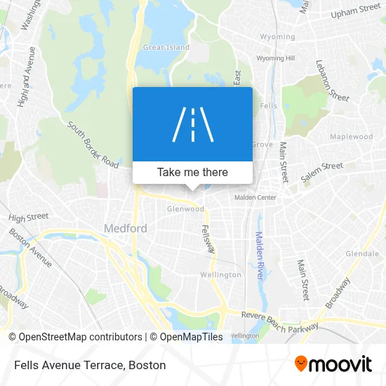 Fells Avenue Terrace map