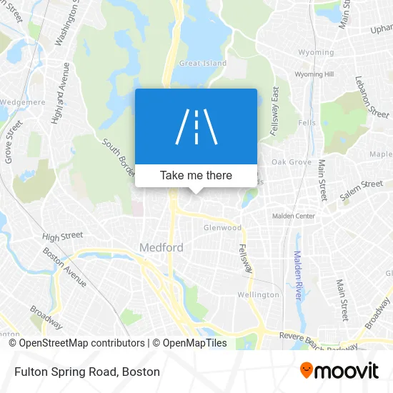 Fulton Spring Road map