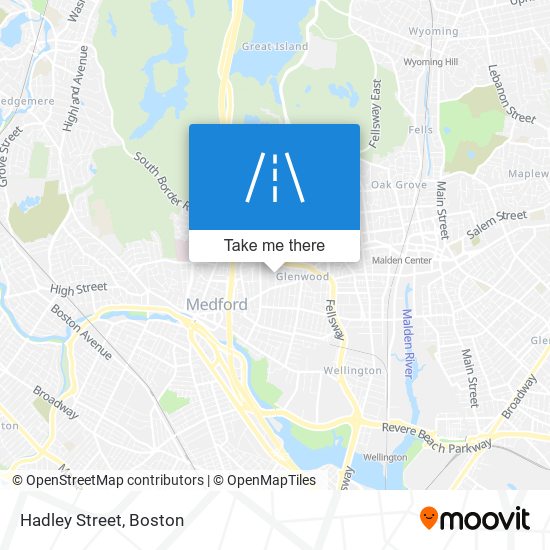 Hadley Street map