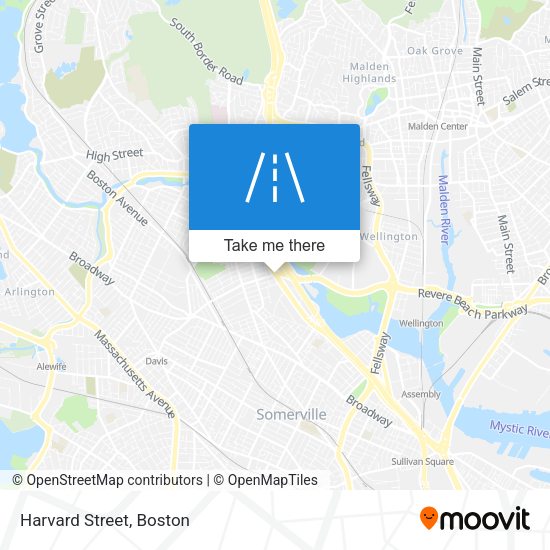 Mapa de Harvard Street