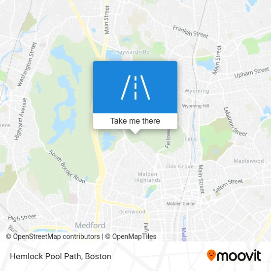 Hemlock Pool Path map