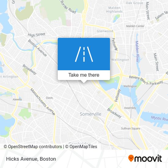 Mapa de Hicks Avenue
