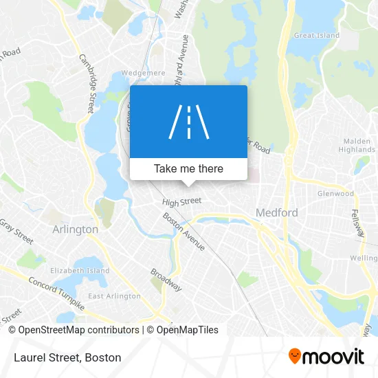 Laurel Street map
